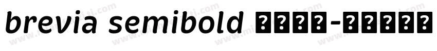 brevia semibold 字体下载字体转换